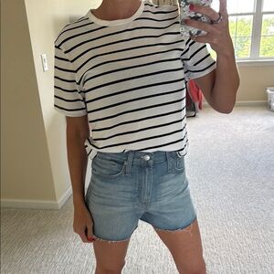 Madewell perfect Jean short Bowman Wash NWOT